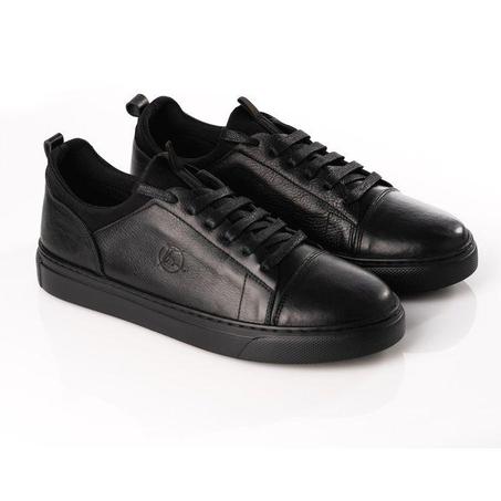 Chaussure tennis en cuir