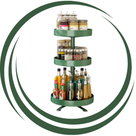 منظم مطبخ دوار 360 درجة - الحل المثالي لترتيب مطبخك!