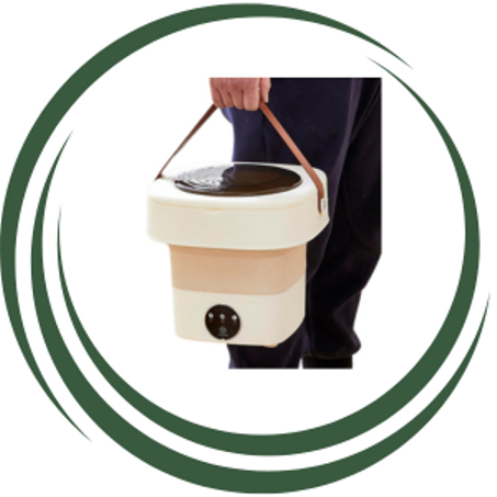 الغسالة و المجففة الصغيرة القابلة لطي