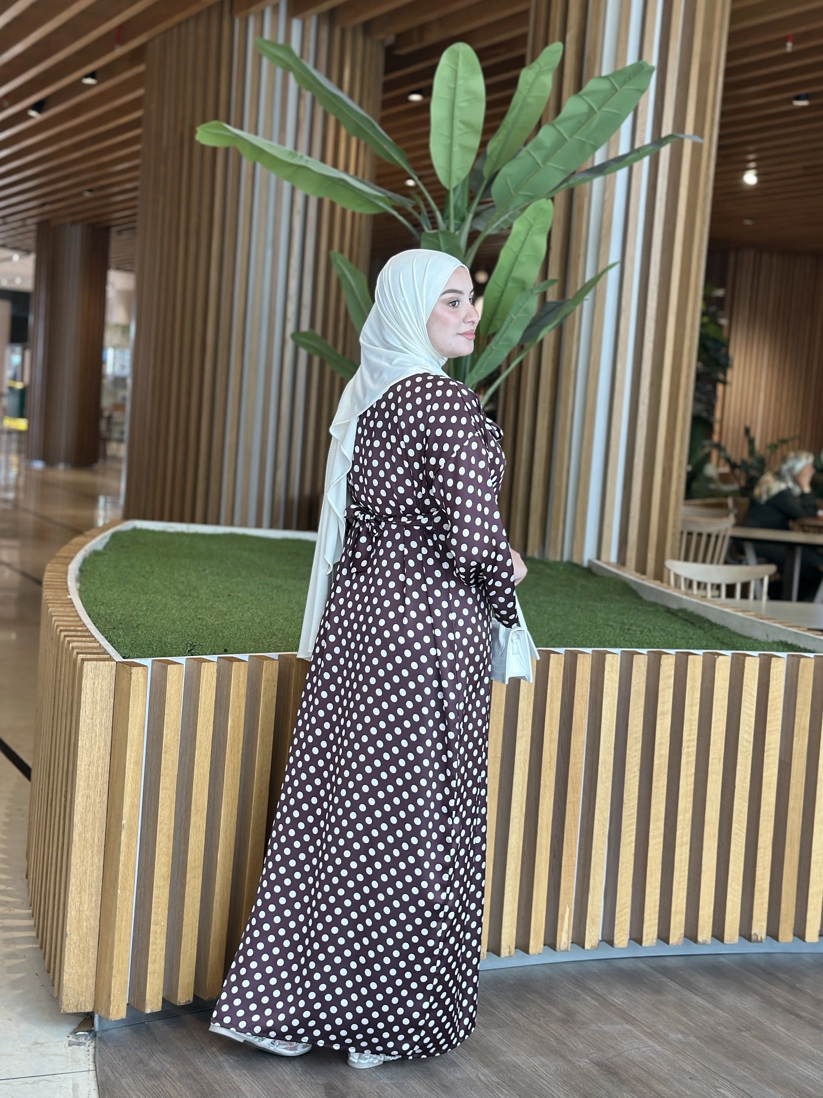 Miralys dress Polka dots🤎🤍