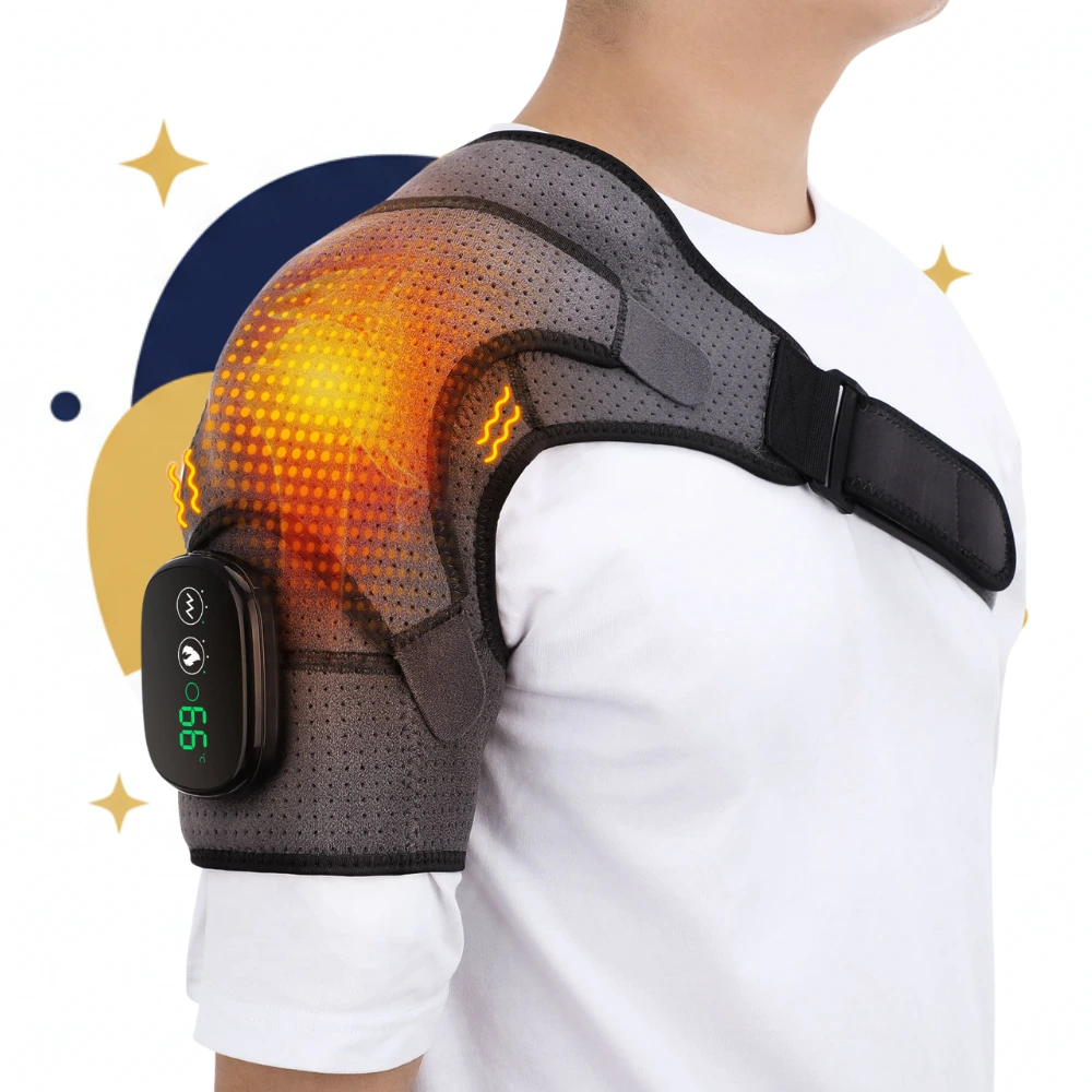HeatShoulder Pro™ – دعامة الكتف بالحرارة والاهتزاز