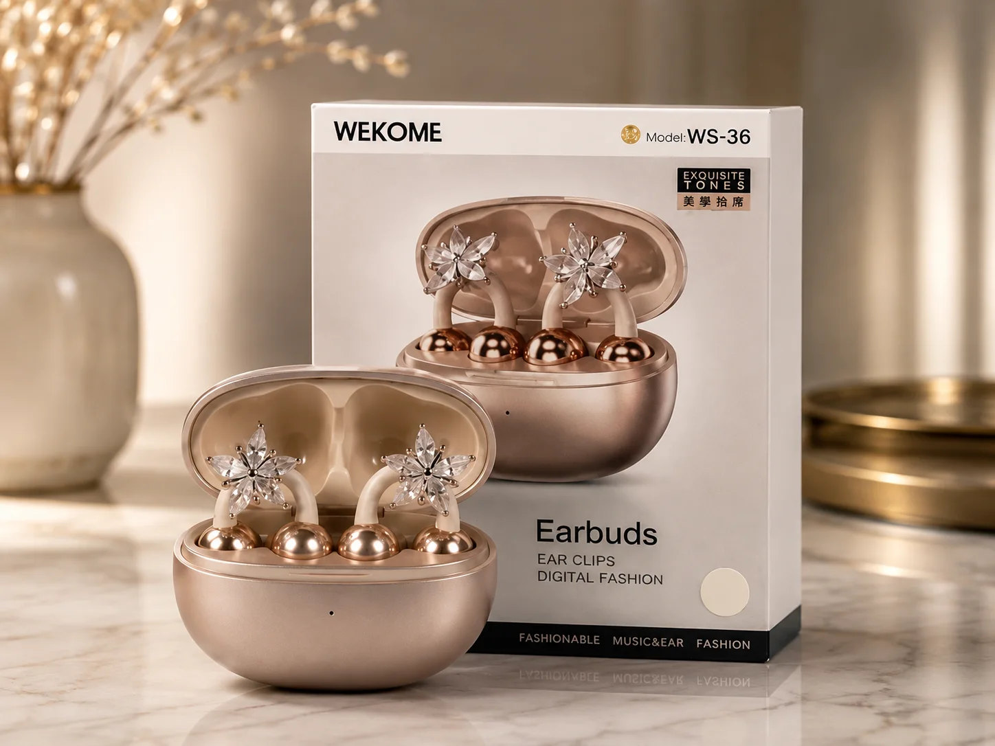 🌸 Wekome WS-36 Gold | أناقة وإكسسوار في قطعة واحدة