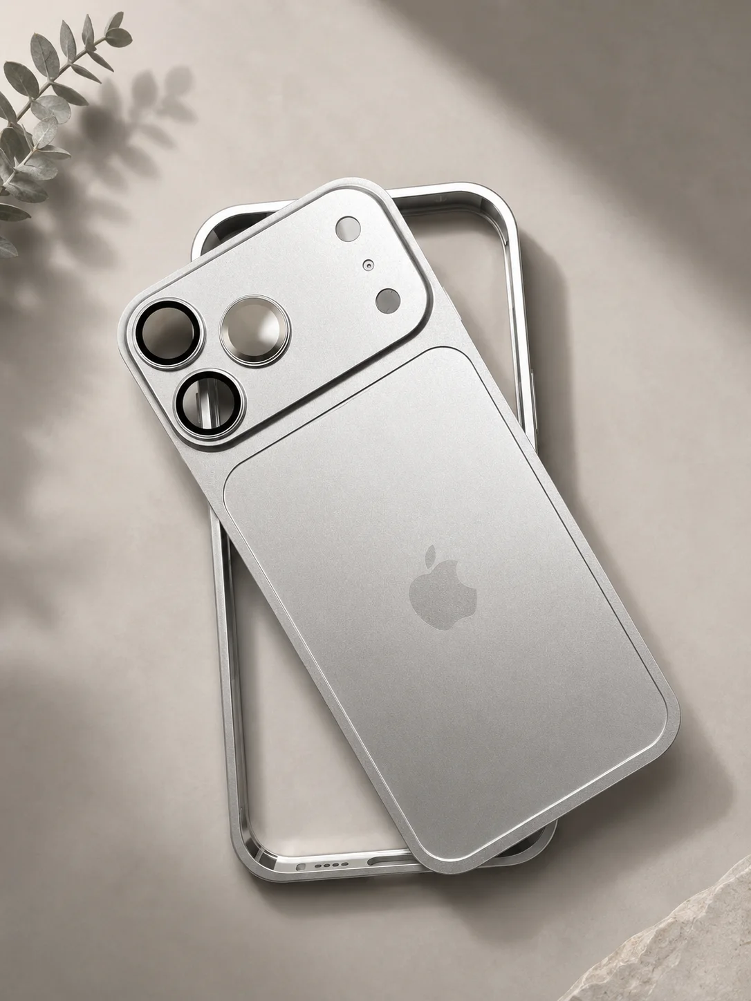 Case iphone Aluminium 2 Pièces (Design Style 17 Pro Max) – Pour iPhone 13 PRO A 16 PRO MAX