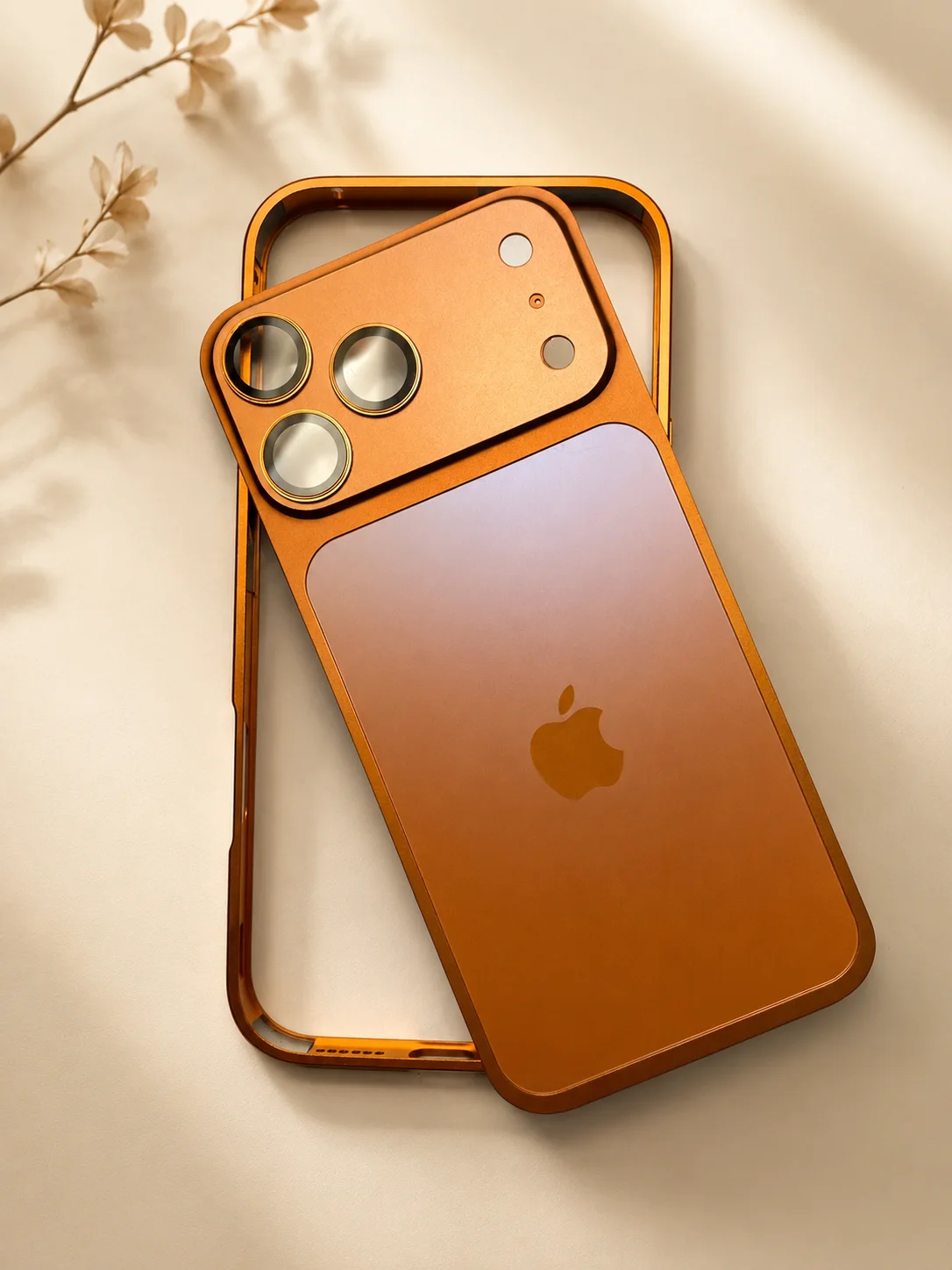 Case iphone Aluminium 2 Pièces (Design Style 17 Pro Max) – Pour iPhone 13 PRO A 16 PRO MAX