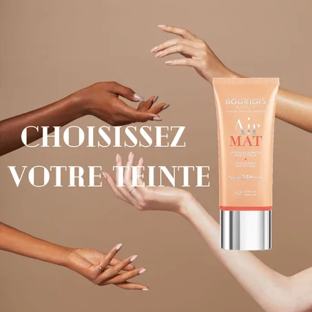 FOND DE TEINT BOURJOIS AIR MAT 24H
