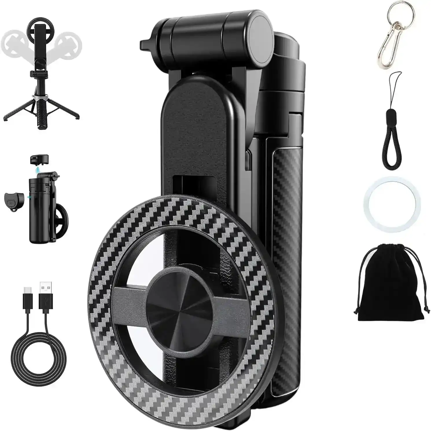 عصا السيلفي المغناطيسية 4 في 1