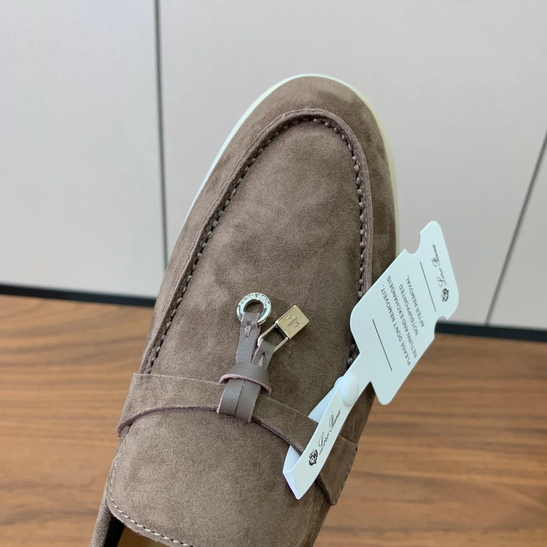 Mocassin Femme Taupe en Suède