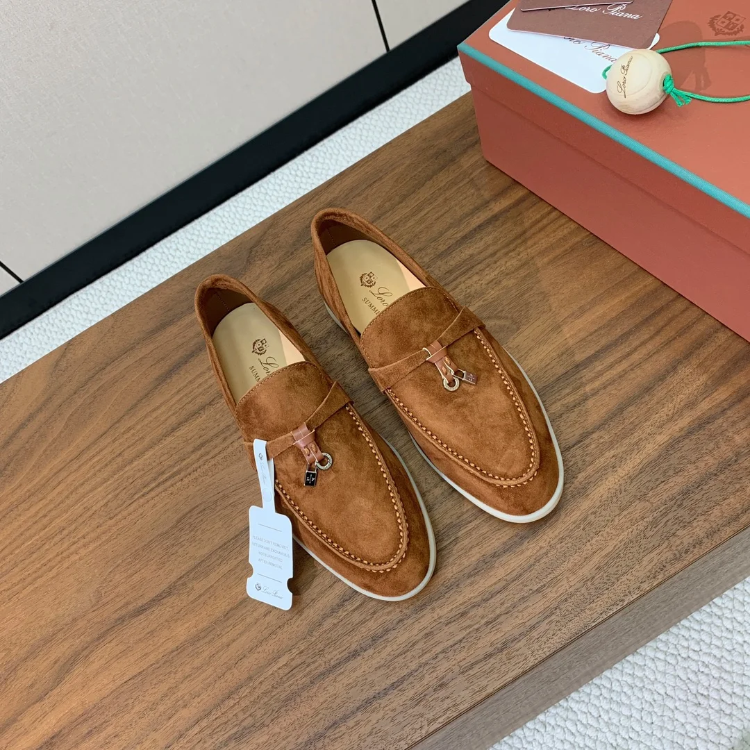 Mocassin Femme Marron en Suède