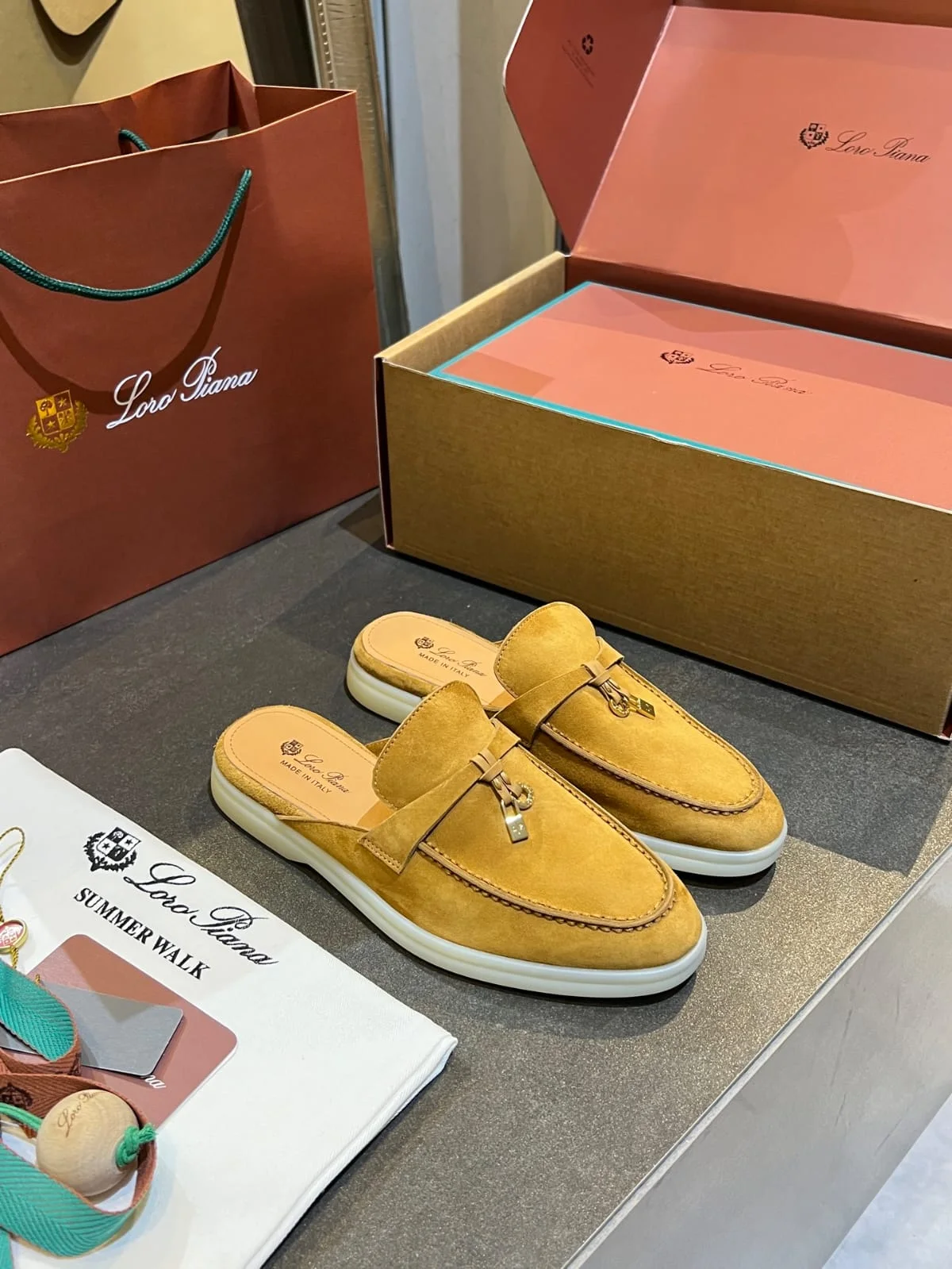 Babouche Mangle Daim - yellow