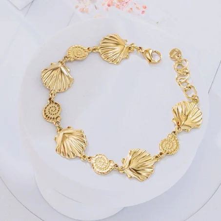 Bracelet coquillage en acier