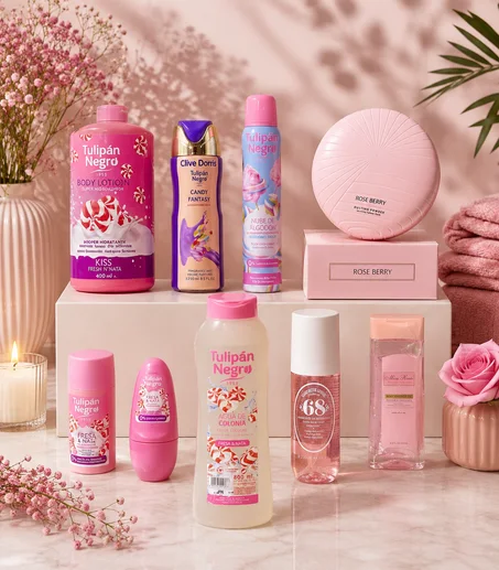 Pack Original Rose Berry & Tulipán Negro – Coffret Beauté & Soin 100% Produits Originaux