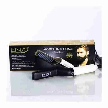 مشط ومصفف حراري للشعر - Enzo Professional Modeling Comb For Beaut barber And Beard