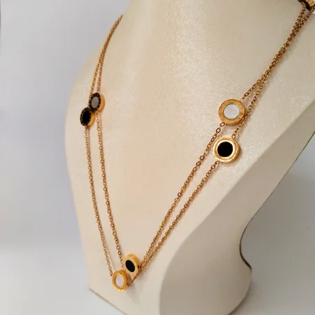 collier très chic double face