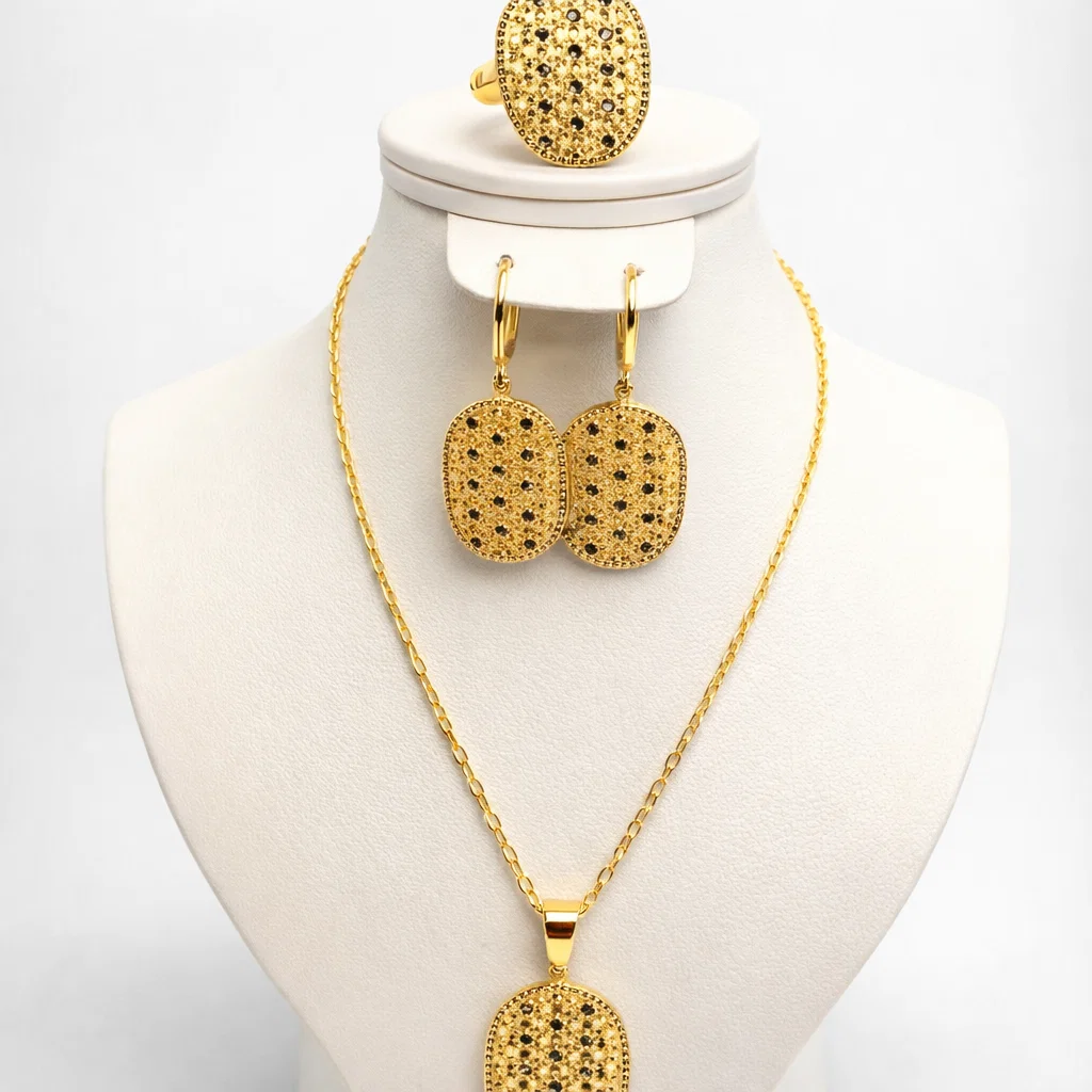 طقم مجوهرات "سحر البيزنط" الذهبي