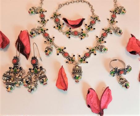 parure bijoux kabyle 4pieces  طقم مجوهرات قبالي4قطع