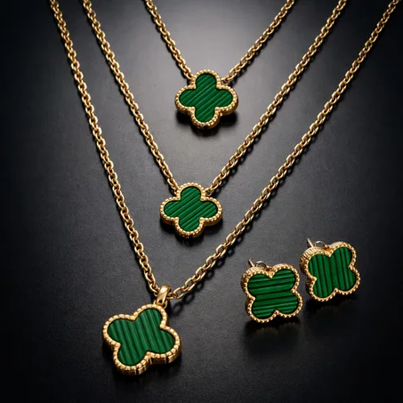 Parure Van Cleef 2 pièces vert