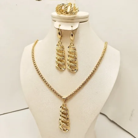 parure Graziella 3 pièces acier inoxydable