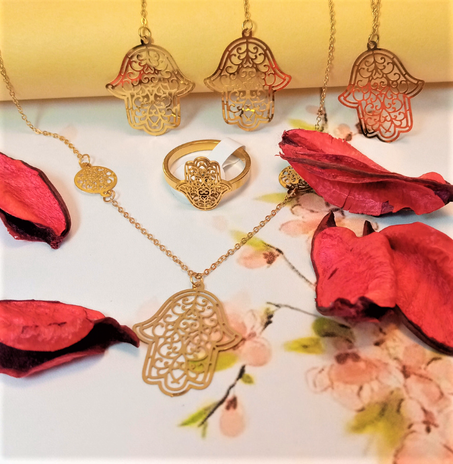 parure 4pieces KHAMSSA طقم4 قطع خامسة