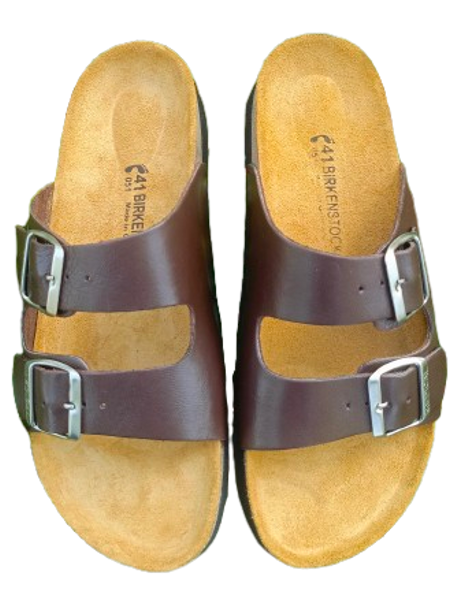 صندالة جلد طبيعي مارو فونصي