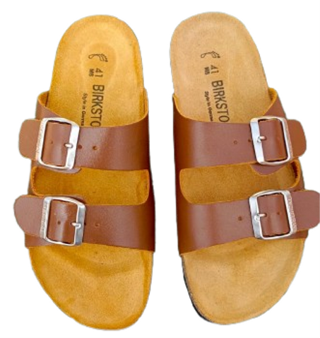 صندالة جلد طبيعي مارو طابة