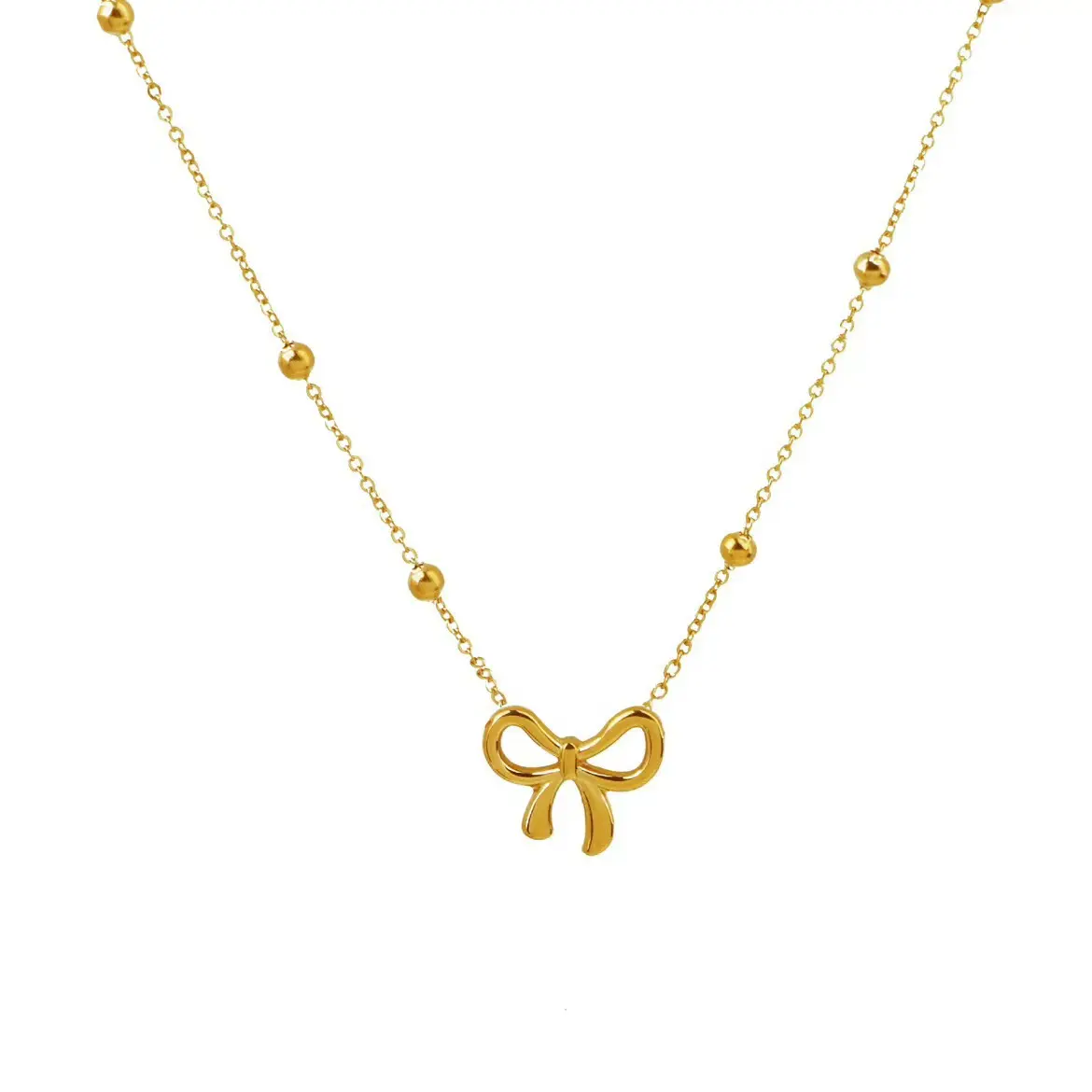 Collier à breloques papillon en acier inoxydable