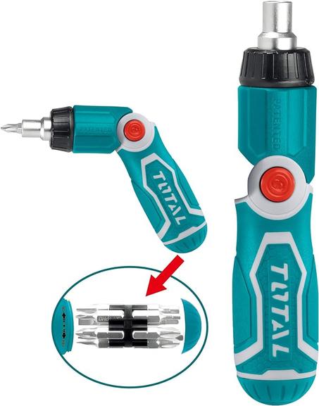 مفك براغي 13 في 1 بتصميم يوفر الراحة أثناء العمل.