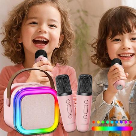 مكبّر صوت بلوتوث مع ميكروفون وإضاءة