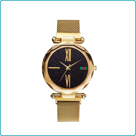 ساعة يد نسائية بقفل مغناطيسي