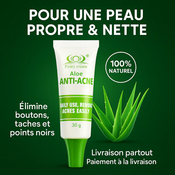 Crème Anti-Acné  – Dites Adieu aux Boutons, Taches & Points Noirs Dès 7 Jours