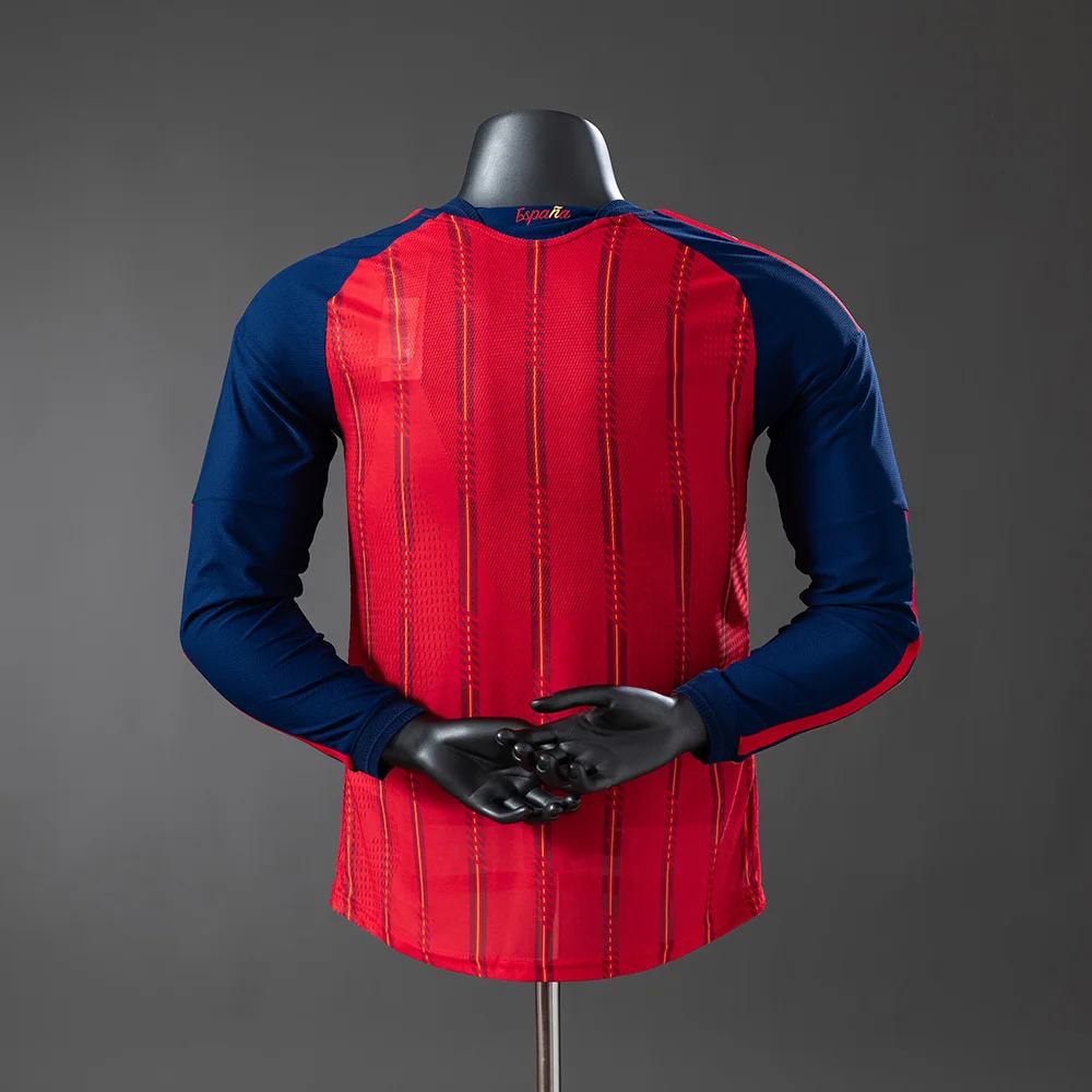 Spain 2026 Home Long-Sleeve Player Version Jerseys S-4XL