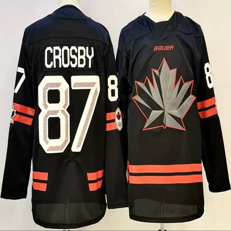 Team Canada #87 Sidney Crosby 2026 Winter Olympics Jersey Black