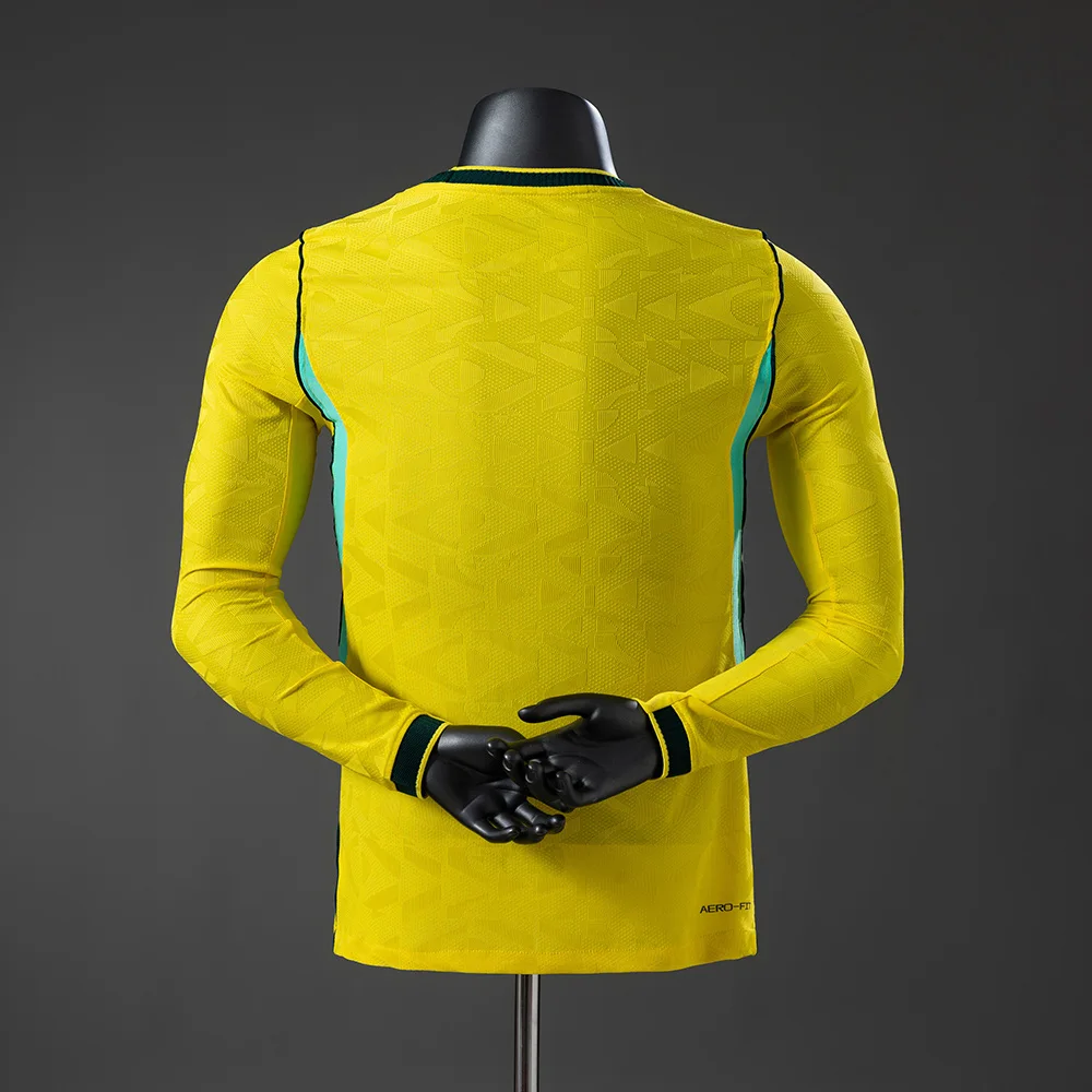 Brazil 2026 Home Player Version Long-Sleeve Jersey S-3XL