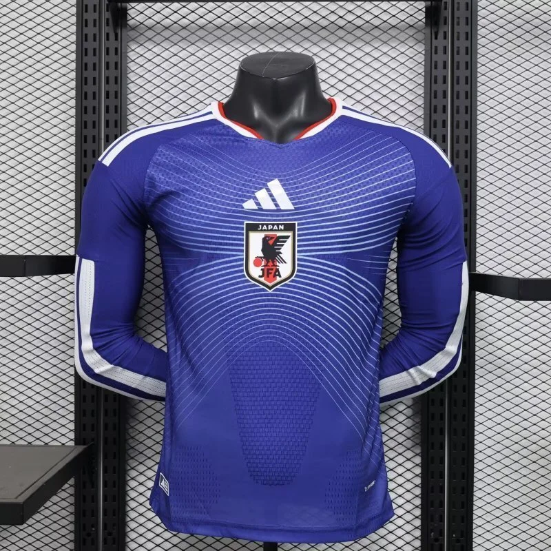 World Cup Jersey 2026 Japan Home Long Sleeves Kit Player Version Soccer T-Shirt