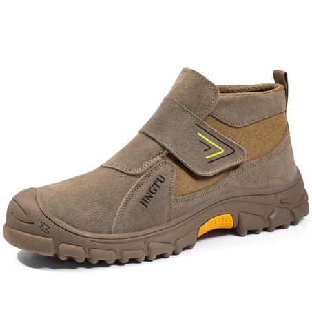 High quality comfortable suede fireproof flower-welder safety shoes