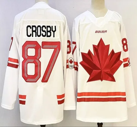 Team Canada #87 Sidney Crosby 2026 Winter Olympics Jersey White