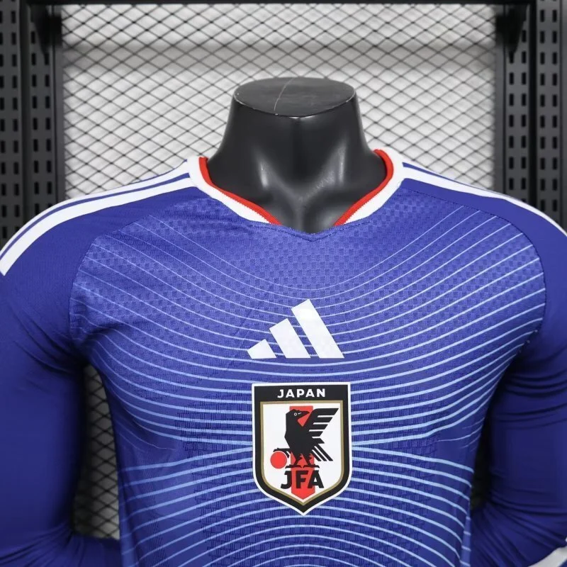 World Cup Jersey 2026 Japan Home Long Sleeves Kit Player Version Soccer T-Shirt