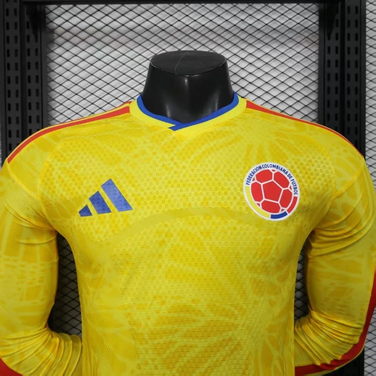 World Cup Jersey 2026 Colombia Home Long Sleeve Kit Player Version Soccer T-Shirt