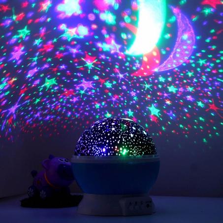 Veilleuse LED ciel étoilé pour chambre d'enfant, lampe de projection romantique.