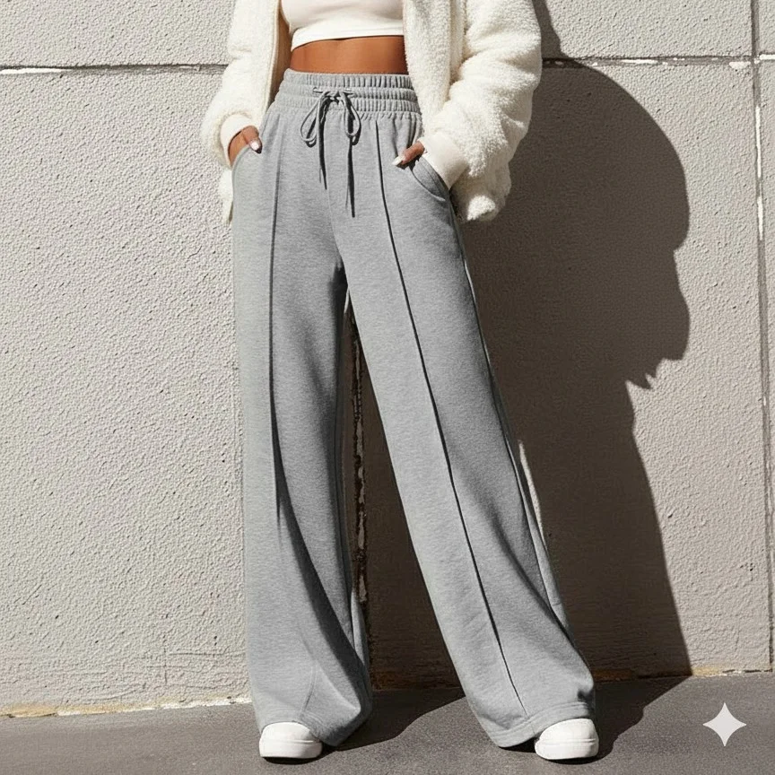 Pantalon Sport Chic Gris