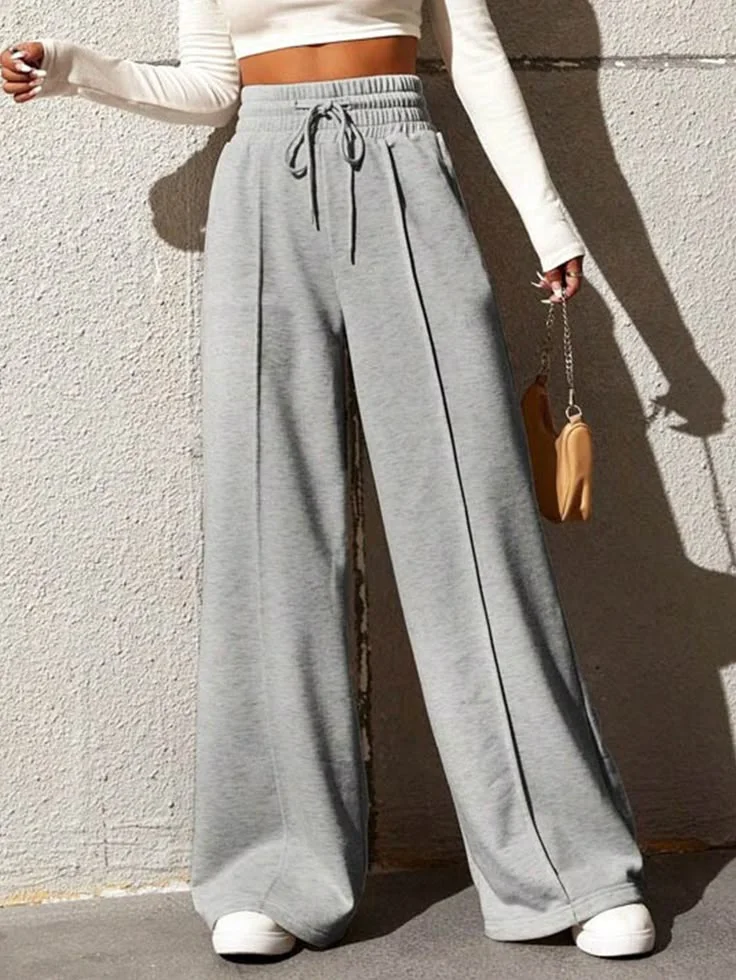 Pantalon Sport Chic Gris
