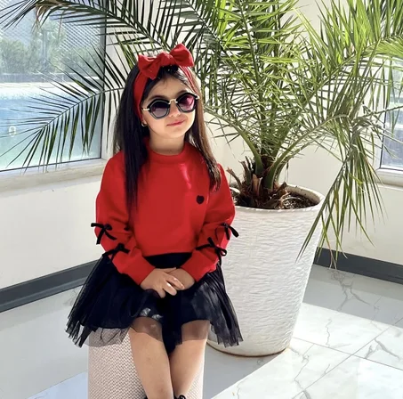 طقم بناتي أنيق ❤️🖤