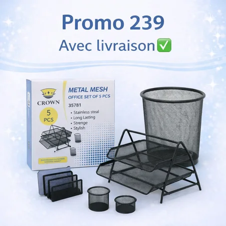 Ensemble de bureau en métal – 6pièces(2 etage)