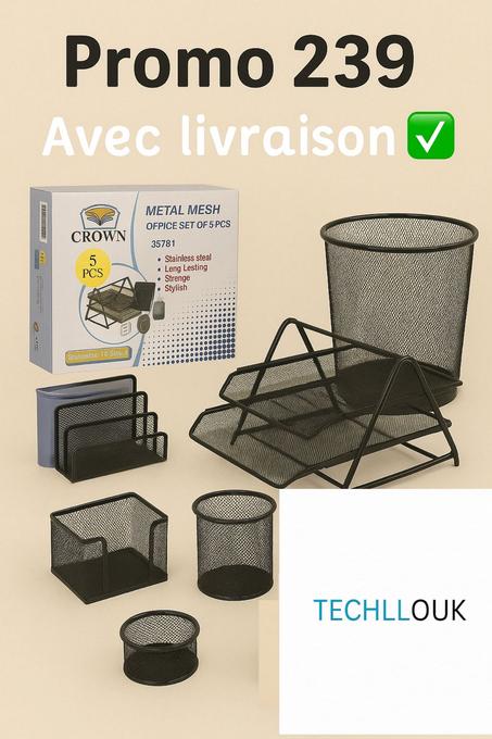 Ensemble de bureau en métal – 6pièces(2 etage)