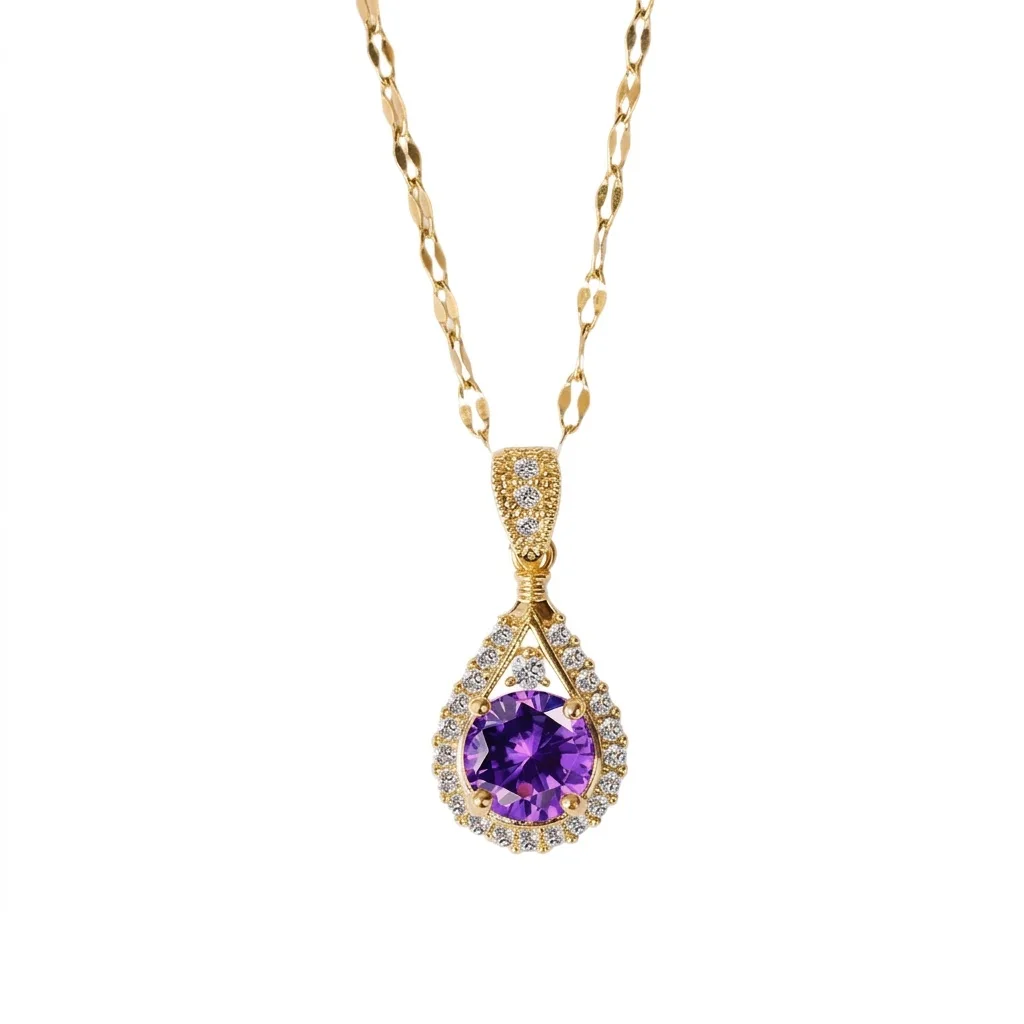 Collier élégance améthyste