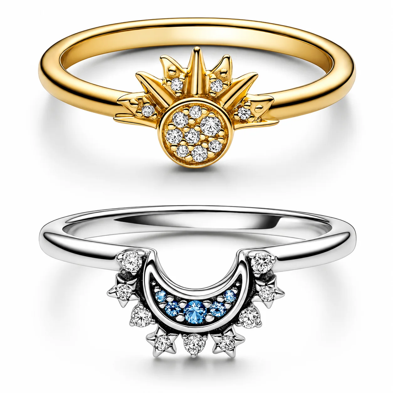 Bague soleil et lune