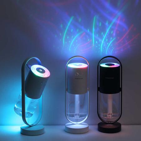 Humidifier & Magic Shadow with Projection Night Lights for your Home & Office