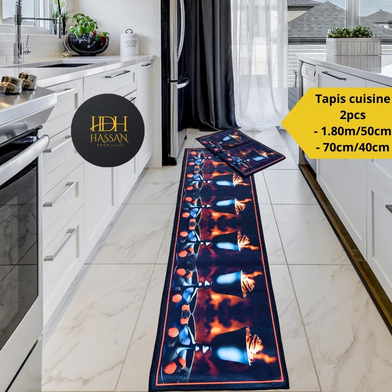 tapis cuisine 2pcs