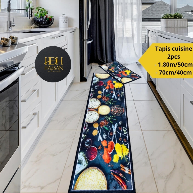 tapis cuisine 2pcs