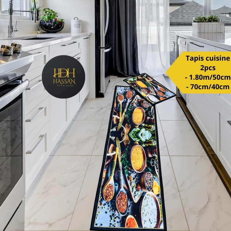 tapis cuisine 2pcs