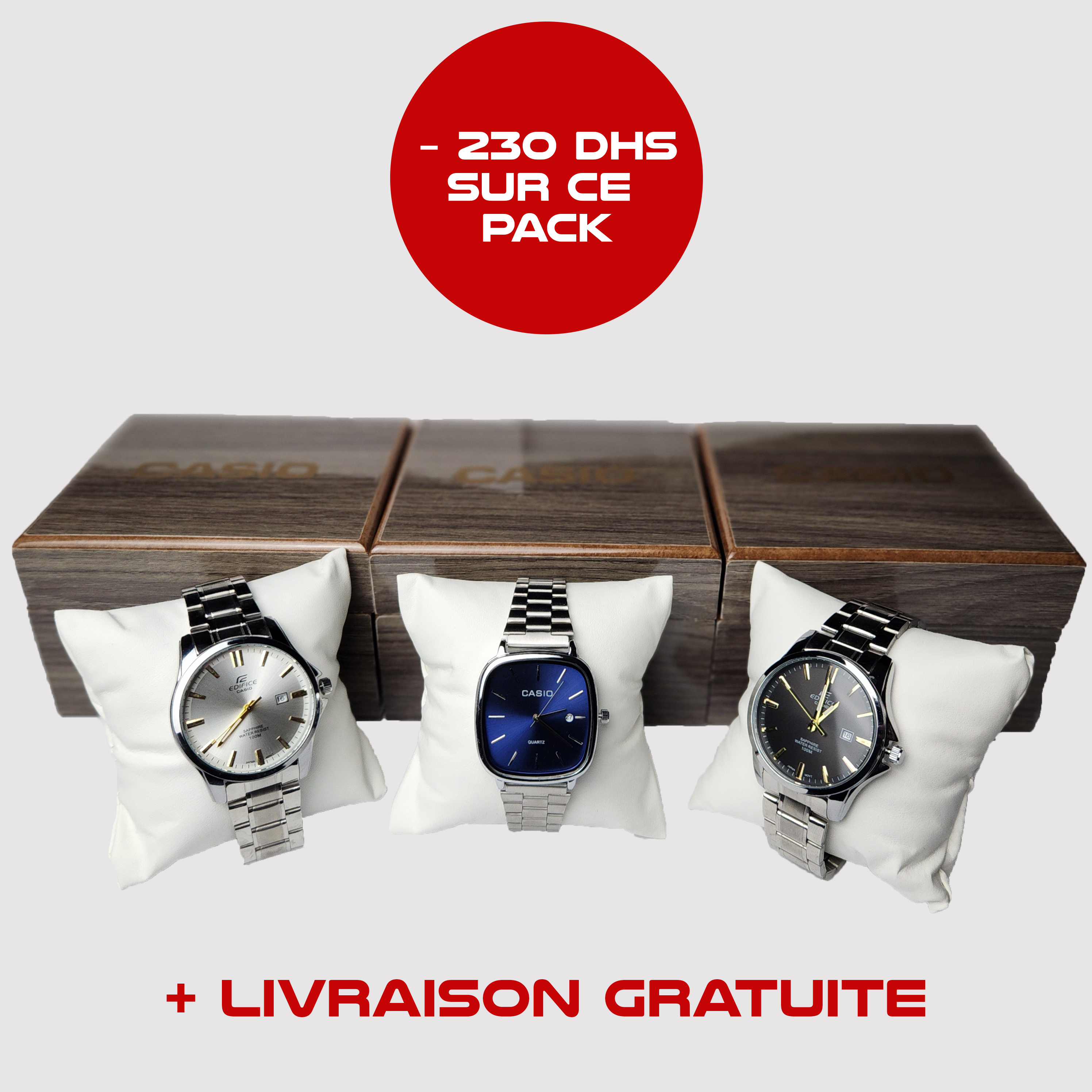 Pack 3 Montres (Casio/Casio/Casio)